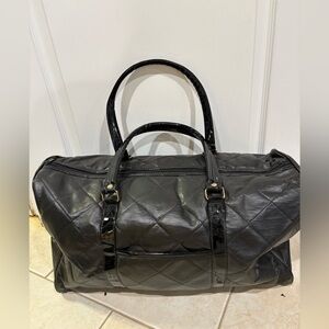 Black Quilted ladies duffle Bag